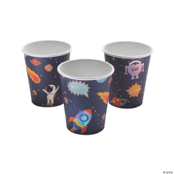 Premium Iridescent Space Party Cups-10Pk
